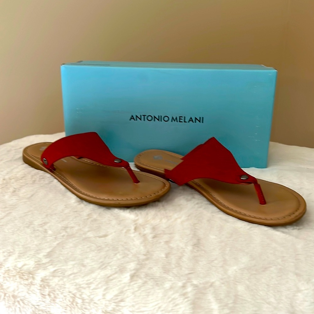 Antonio Melani sandals rust color